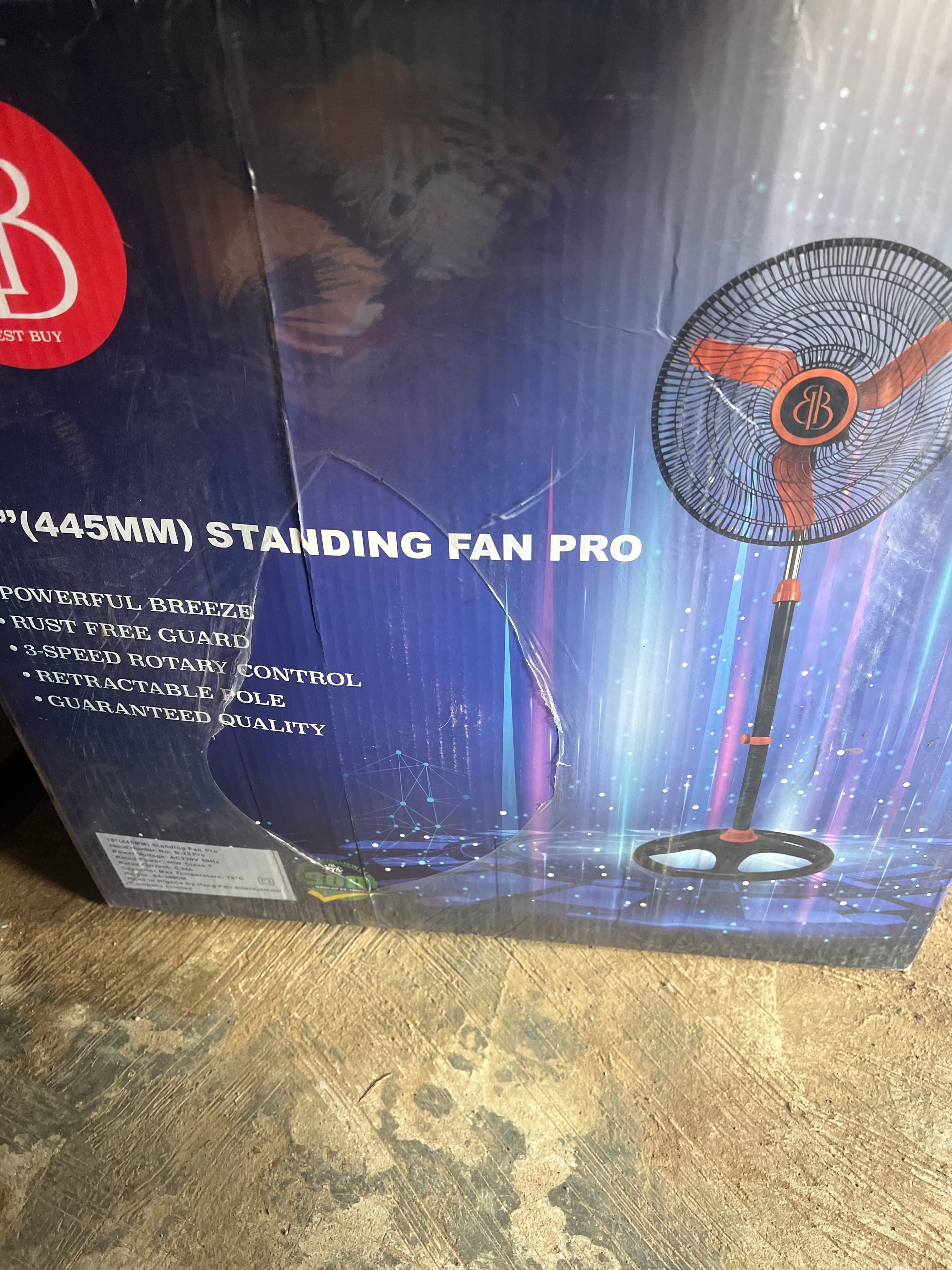 Standing fan